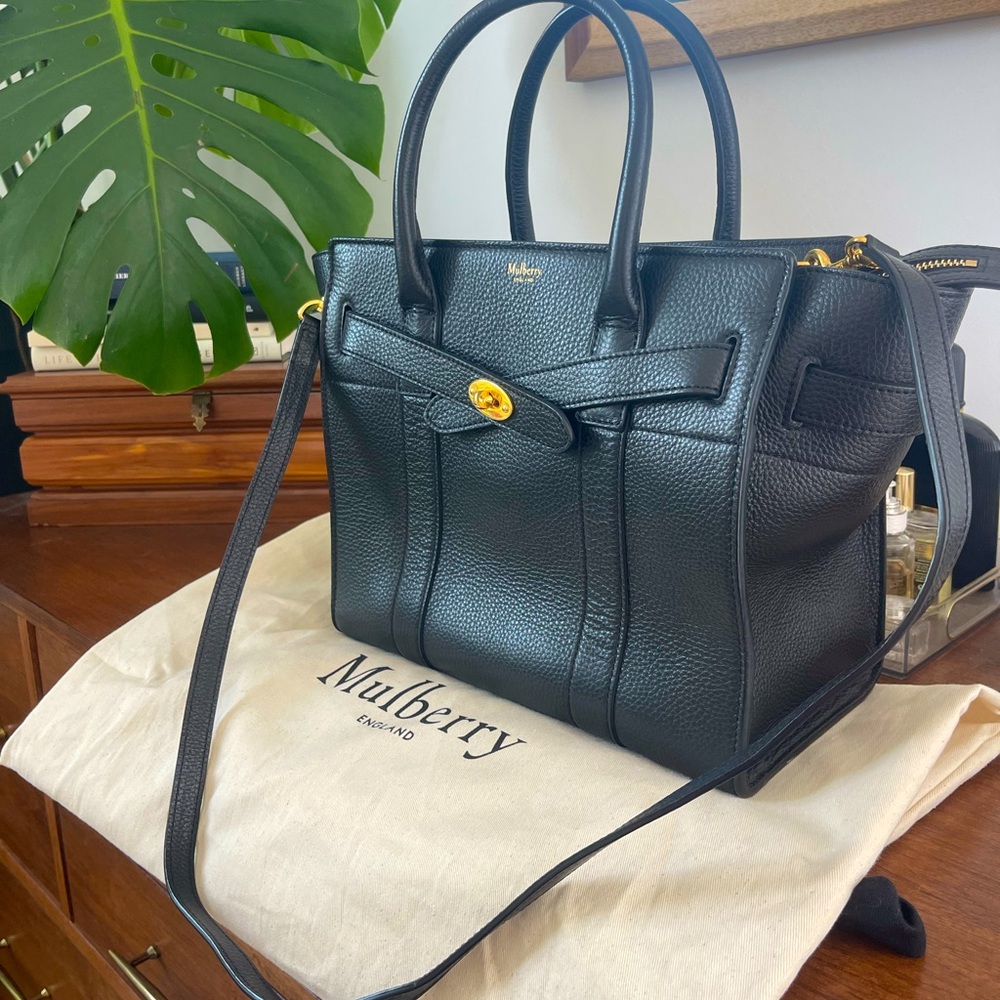 Mulberry Small Zipped Bayswater Leather Satchel